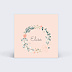 Etiquette baptême Couronne de Fleurs