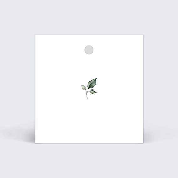 Etiquette Baptême Herbarium