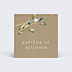 Etiquette Baptême Nature Kraft