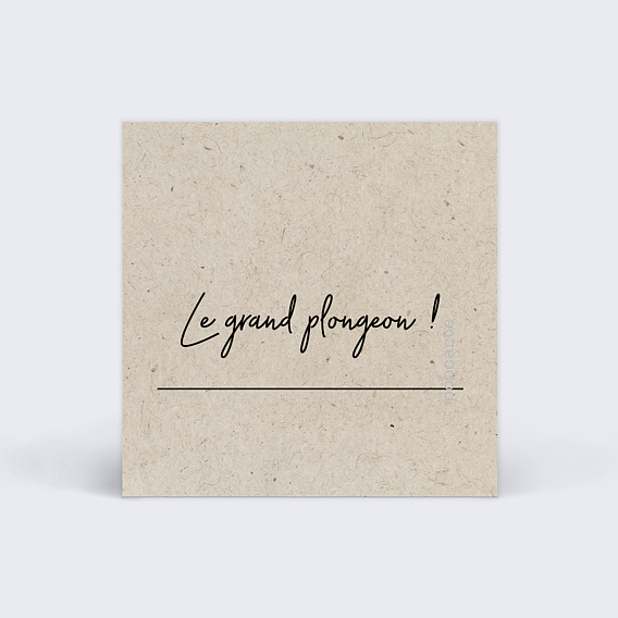 Etiquette baptême Esprit Chiné Verso