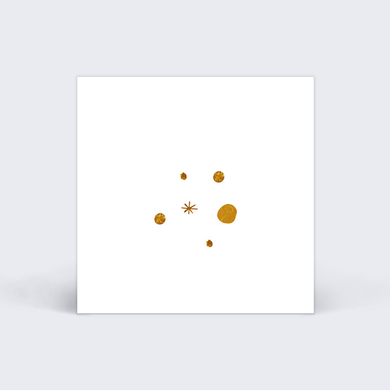 Etiquette baptême Golden Dots Verso