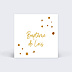 Etiquette Baptême Golden Dots