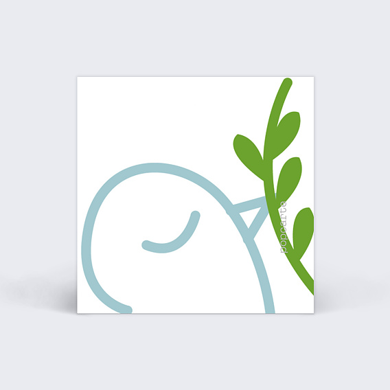 Etiquette baptême Colombe Verso