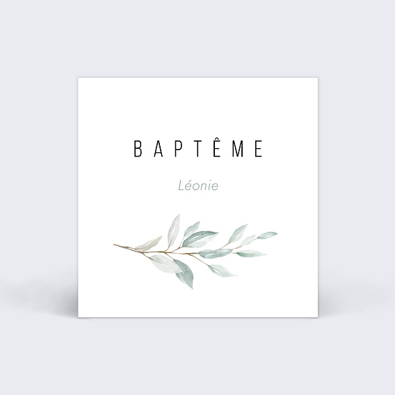 Etiquette Baptême Petite Croix