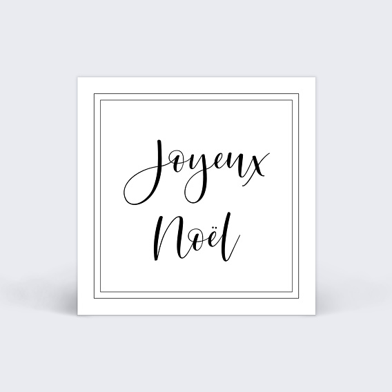 Etiquettes De Noel Cadre Filet Noir Popcarte