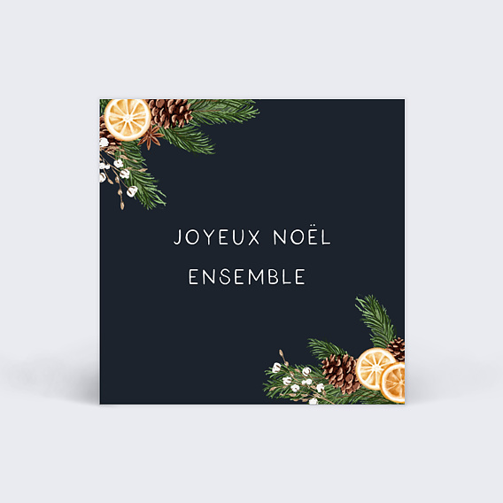 Etiquette de Noël Essence d'hiver Recto