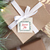 Étiquette de Noël Festif 
