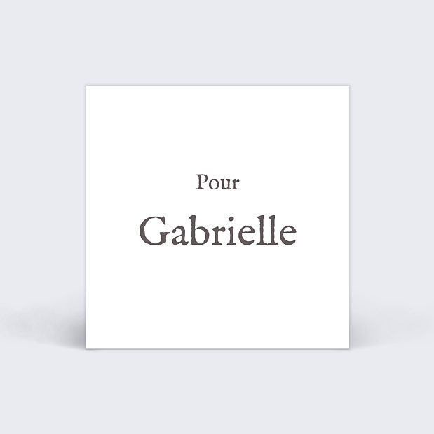 Etiquette de Noël Petit Cadeau Verso