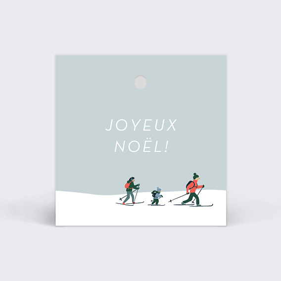 Etiquette joyeux noel - Un grand marché