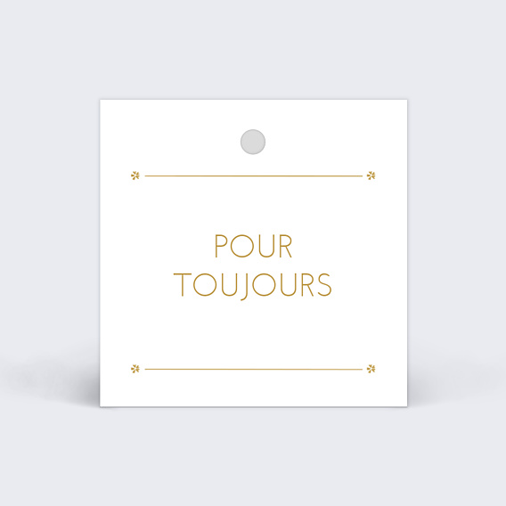 Etiquette Mariage Losange Fleuri