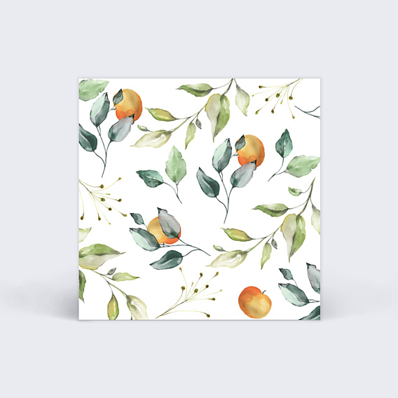 Étiquette mariage Agrumes Recto