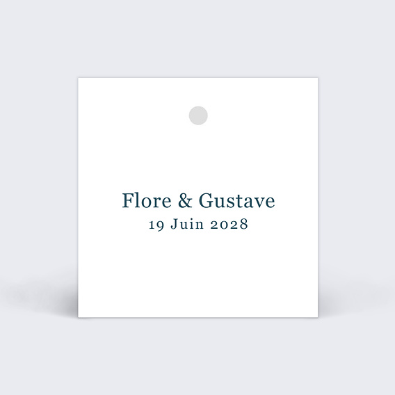 Étiquette mariage Idylle Recto