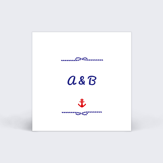 Étiquette mariage Mer Recto