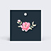 Etiquette Mariage Dark Peony