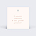 Etiquette mariage Botanica Verso