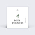 Etiquette mariage Cadre Eucalyptus Verso