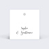 Etiquette mariage Calligraphie Verso