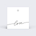 Etiquette mariage Lettres Chic Verso