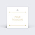 Etiquette mariage Losange Fleuri Verso
