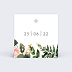 Etiquette mariage Wild Flowers Verso