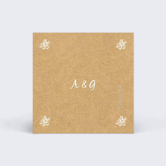 Étiquette mariage Jolie Dentelle Verso