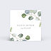 Étiquette mariage Couronne Eucalyptus Minimaliste Recto