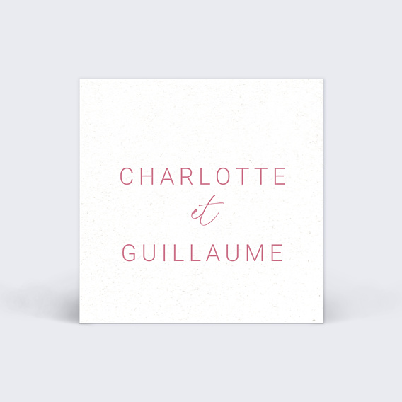 Etiquette Mariage Maison Lemoine X Popcarte - Ivory