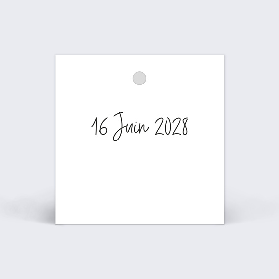 Etiquette Mariage Couronne Fleurie