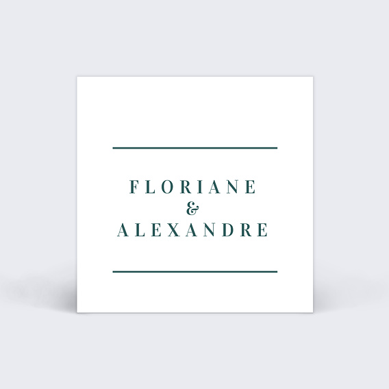 Étiquette mariage Badinage Verso