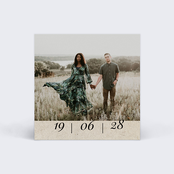 Étiquette mariage Esprit Chiné Recto