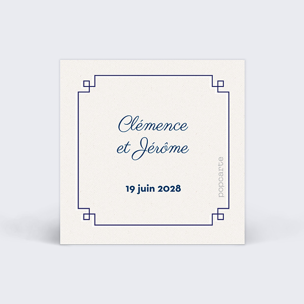 Etiquette mariage Hirondelle d'amour Verso