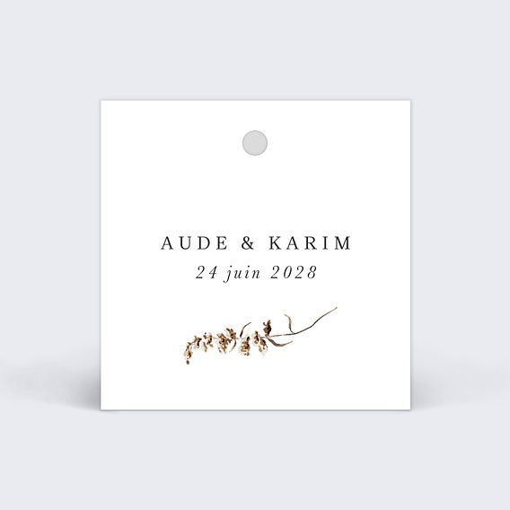 Etiquette Mariage Jardin Sauvage