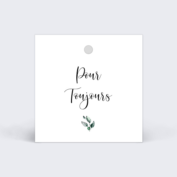 Etiquette Mariage Couronne Eucalyptus