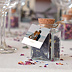 Etiquette mariage Losange Fleuri