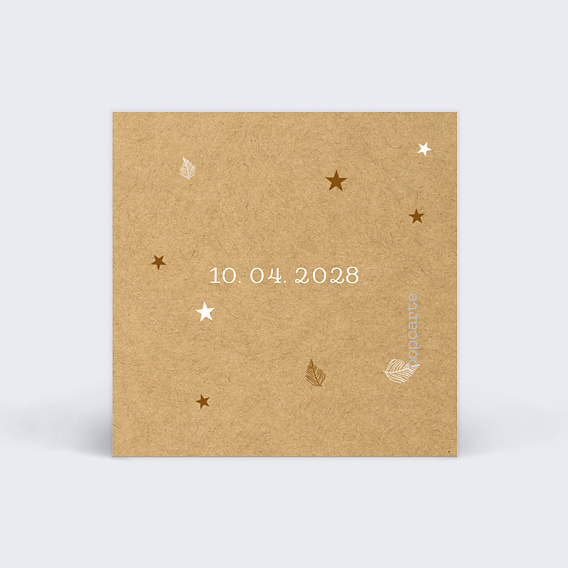 Étiquette mariage Tourbillon d'Étoiles Verso