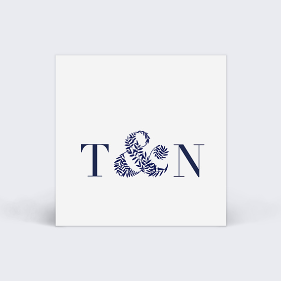 Étiquette mariage Esperluette Recto