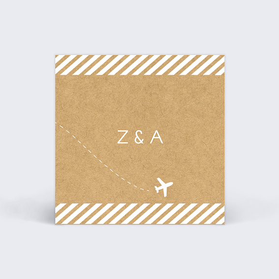 Étiquette mariage Ensemble en Vadrouille Verso