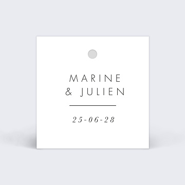 Etiquette Mariage Affection