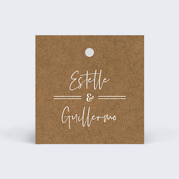 Etiquette Mariage Bohme 