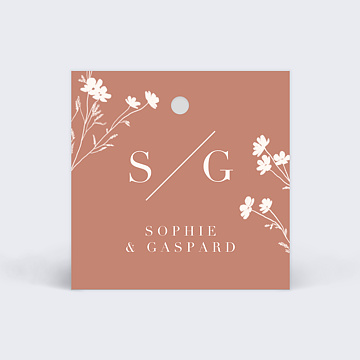 Etiquette Mariage Botanica