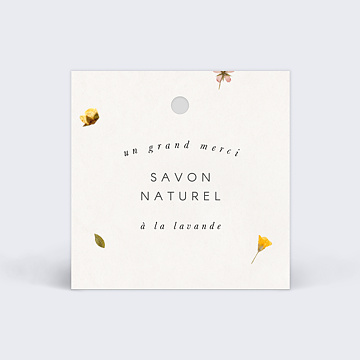 Etiquette Mariage Fleurs Presses