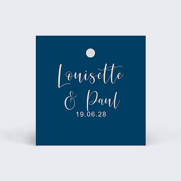 Etiquette Mariage Velours