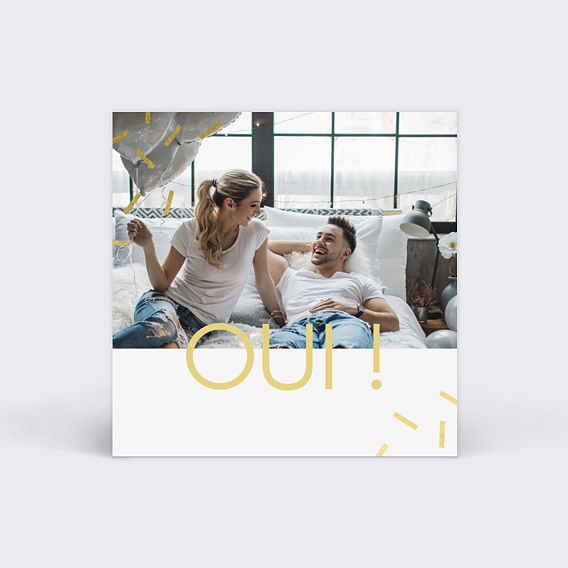 Étiquette mariage Paillettes Chic Recto