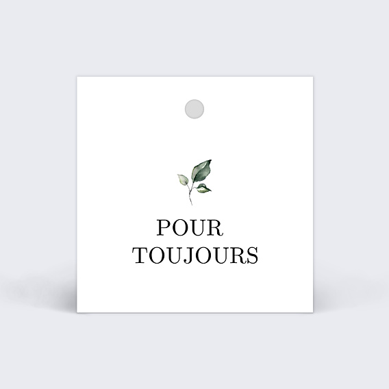 Etiquette Mariage Cadre Eucalyptus
