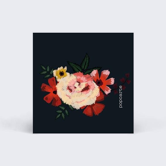 Étiquette mariage Anémone Verso