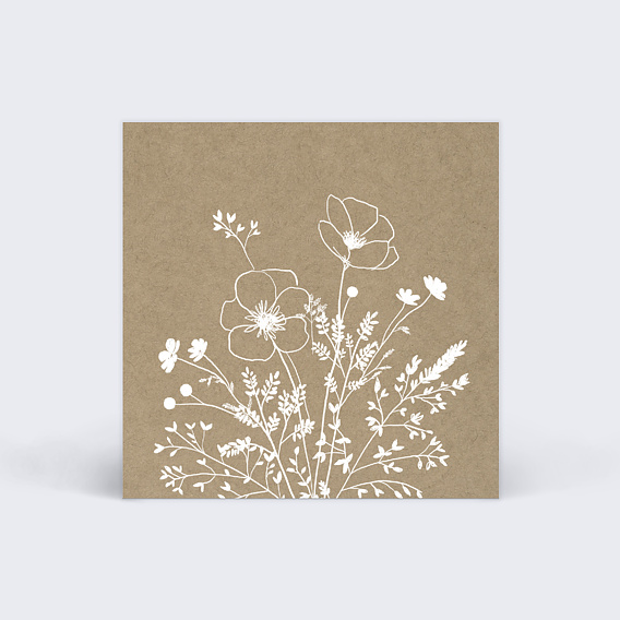 Étiquette mariage Bouquet Champêtre Verso