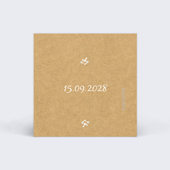 Étiquette mariage Timeline Dentelle Verso