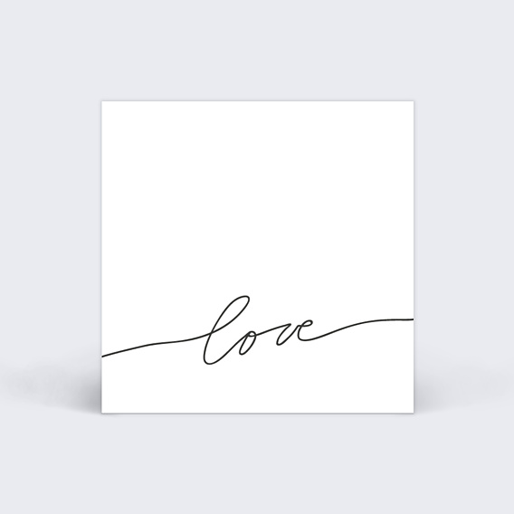 Étiquette mariage Lettres Chic Verso