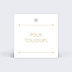 Etiquette Mariage Losange Fleuri