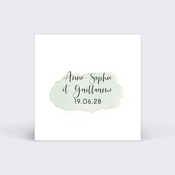 Étiquette mariage Tempo Recto